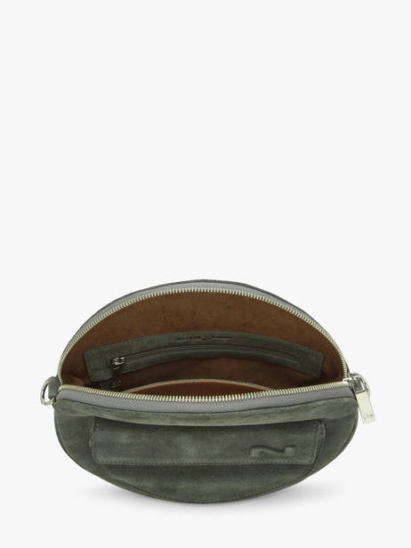 Sac Bandoulière Dorine Cuir Daim Nathan baume Vert nathan 32PS vue secondaire 3