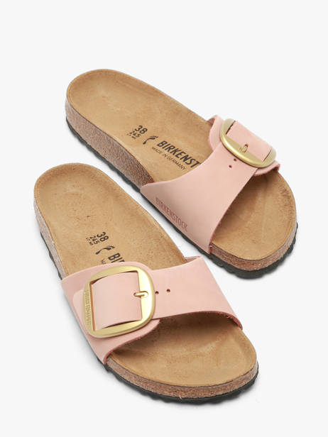 Slippers In Leather Birkenstock Pink accessoires 1027056 other view 1
