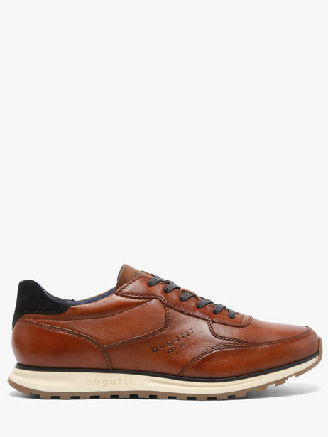 Sneakers In Leather Bugatti Brown men 335A021P