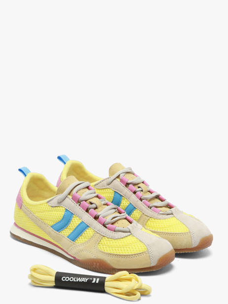 Sneakers In Leather Coolway Yellow women 7693398 other view 1