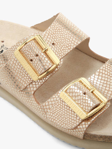 Slippers Hester Havana In Leather Mephisto accessoires P5136749 other view 2