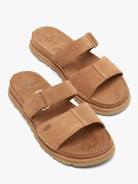 Slippers In Leather Ugg Brown accessoires 1178590 other view 1