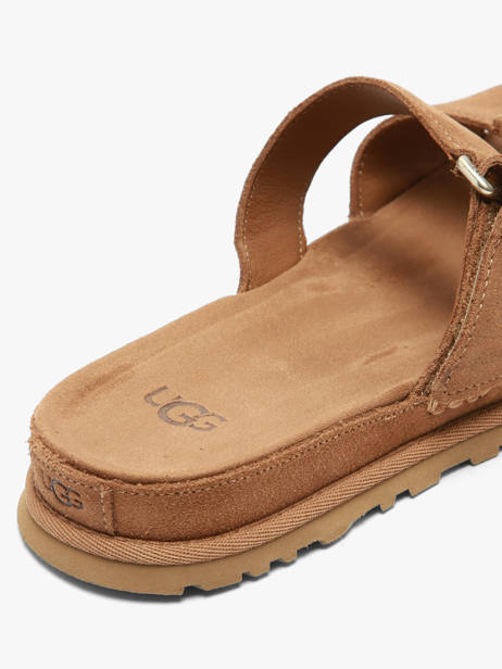 Slippers In Leather Ugg Brown accessoires 1178590 other view 2
