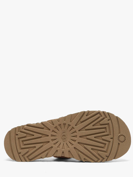 Slippers In Leather Ugg Brown accessoires 1178590 other view 4