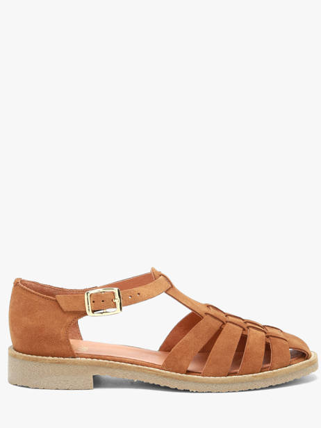 Sandals In Leather We do Brown accessoires 45255A13