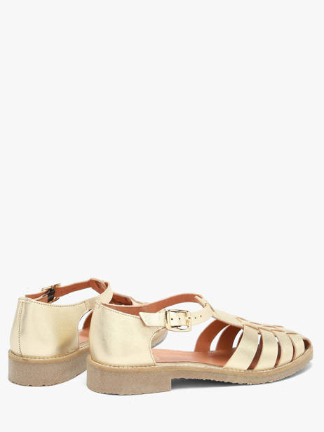 Sandals In Leather We do Gold accessoires 45255A04 other view 2