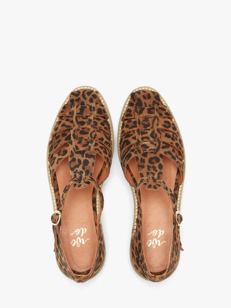 Sandals In Leather We do Brown accessoires 45255A46 other view 3