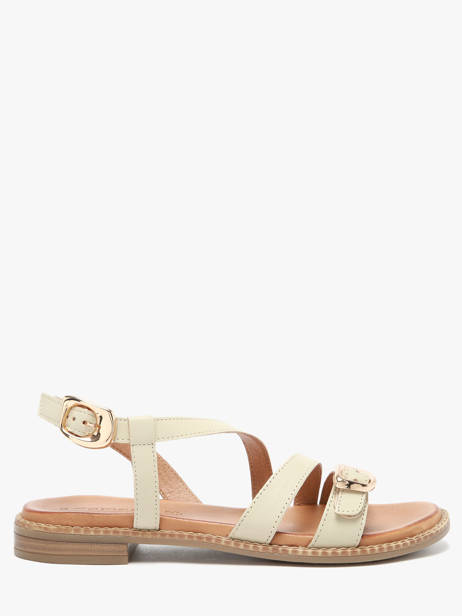 Sandals In Leather Tamaris Beige accessoires 46
