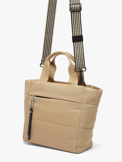 Sac Porté Main Et Bandoulière Cumulus Nylon Recyclé Aube Beige cumulus 101CS04 vue secondaire 2