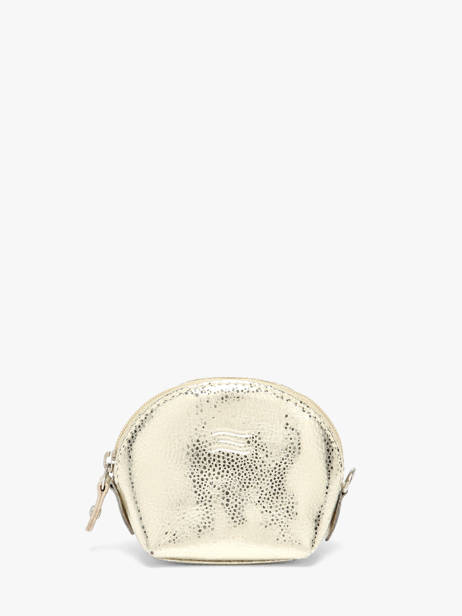 Porte-monnaie Caviar Cuir Crinkles Or caviar 14026