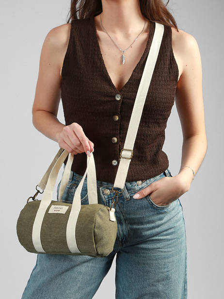Sac Bandoulière Amour Toile Coton Miniprix Vert amour toile 8084 vue secondaire 1