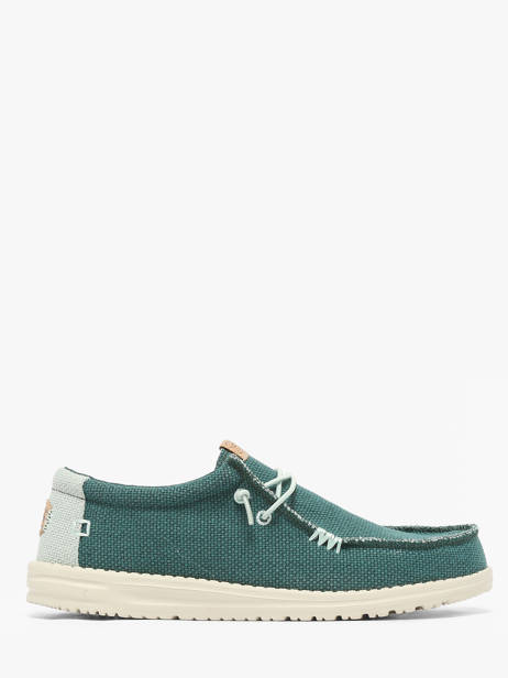 Moccasins Wally Braided Hey dude Green men 40003