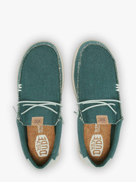 Moccasins Wally Braided Hey dude Green men 40003 other view 4