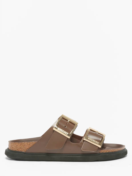 Mules En Cuir Birkenstock Marron women 1031910