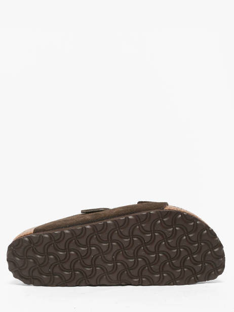 Mules En Cuir Birkenstock Marron women 951313 vue secondaire 4