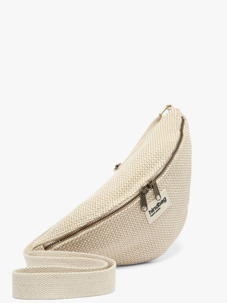 Sac Banane Hindbag Beige tressage TS vue secondaire 1