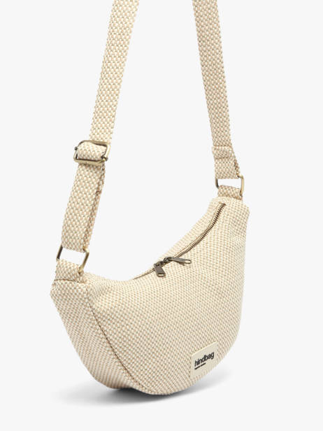 Shoulder Bag Tressage Cotton Hindbag Beige tressage TS other view 2