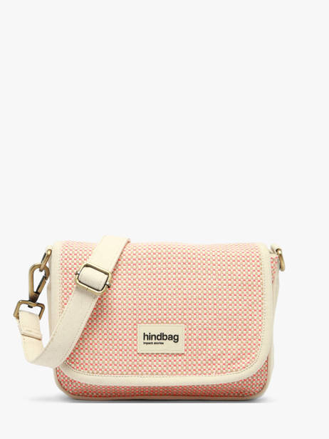 Shoulder Bag Tressage Cotton Hindbag Pink tressage TS