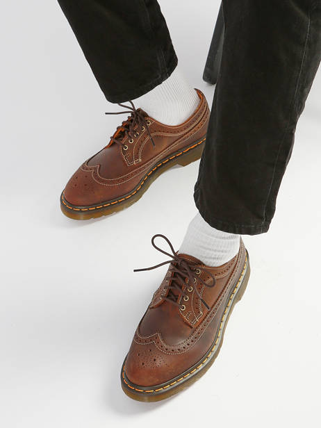 Derby Shoes 3989 In Leather Dr martens Brown men 40553201 other view 1