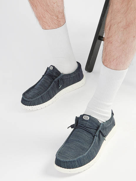Mocassins Hey dude Bleu men 41898 vue secondaire 1