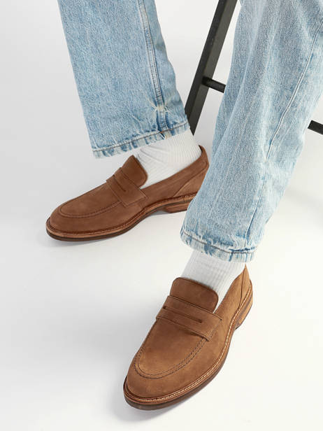 Moccasins In Leather Clarks Brown men 26186450 other view 1