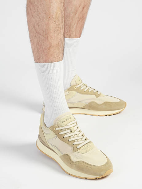 Sneakers City In Leather Hoff Green men 12602006 other view 1