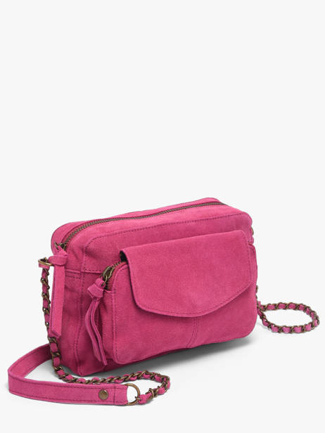 Leather Crossbody Bag Naina Pieces Pink naina 17100639 other view 2