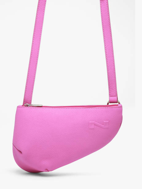 Sac Bandoulière City Perle Cuir Nathan baume Rose n city N1811000 vue secondaire 2