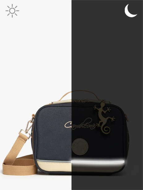 Sac Gouter 1 Compartiment Cameleon Bleu vintage fantasy PBVGBL24 vue secondaire 5