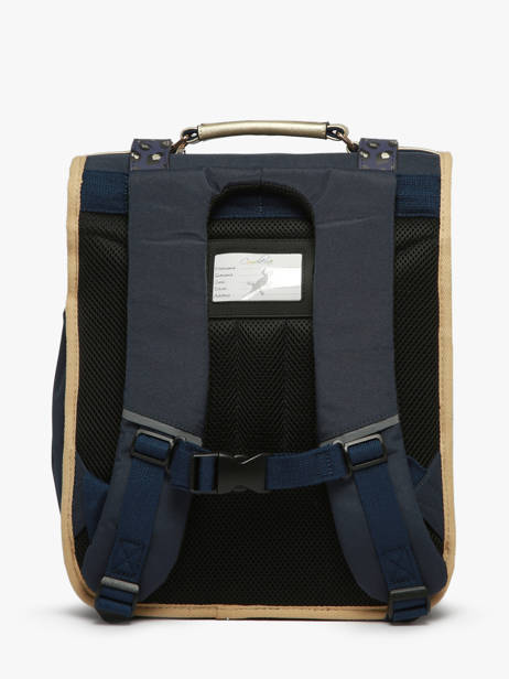 3-compartment Backpack Cameleon Blue vintage fantasy PBVGSD39 other view 4