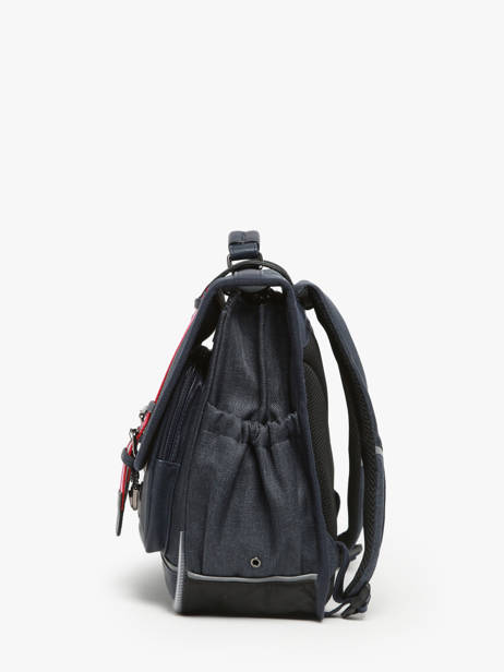 Satchel 2 Compartments Cameleon Blue vintage urban PBVBCA35 other view 2