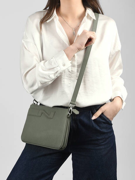 Leather Milano Crossbody Bag Nathan baume Green n city 3 other view 1