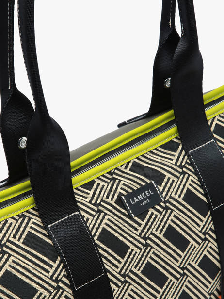 Medium Mistral Rollable Tote Bag Nylon And Leather Lancel Multicolor mistral A13997 other view 2