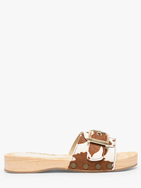 Mules En Cuir Colors of california Marron accessoires HCBAYL06