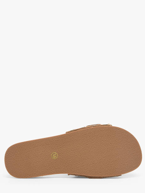 Slippers In Leather Colors of california Brown women HCBAYL05 other view 4