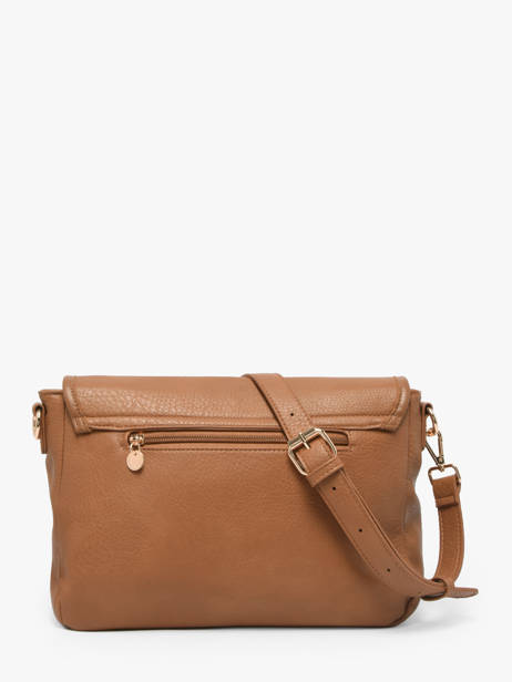Crossbody Bag Zip Lulu castagnette Brown zip ALENA other view 3