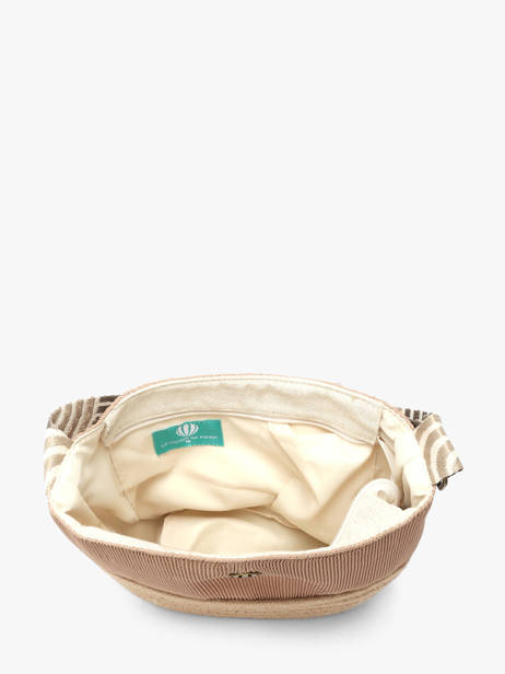 Sac Bandoulière Tissee Polyester Le voyage en panier Beige tissee PM924 vue secondaire 3