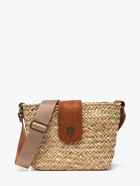 Shoulder Bag Estival Raphia Le voyage en panier Brown estival PM944