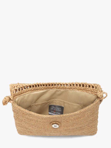 Shoulder Bag L'atelier Du Crochet Raphia Le voyage en panier Beige l'atelier du crochet AM827 other view 2