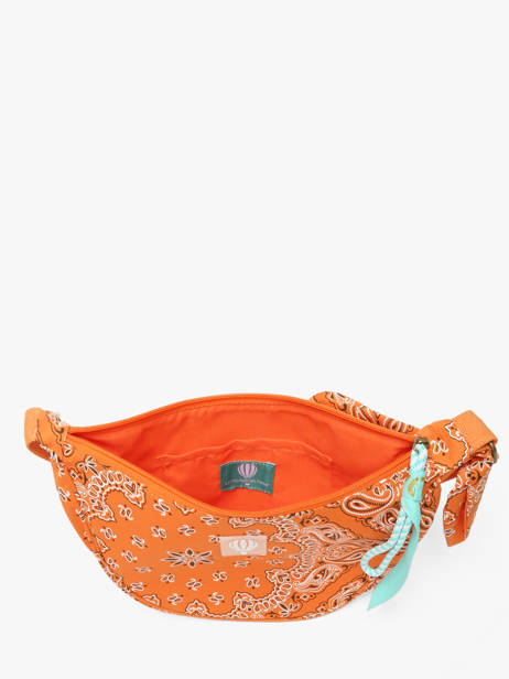 Sac Bandoulière Bandana Coton Le voyage en panier Orange bandana PM969 vue secondaire 3