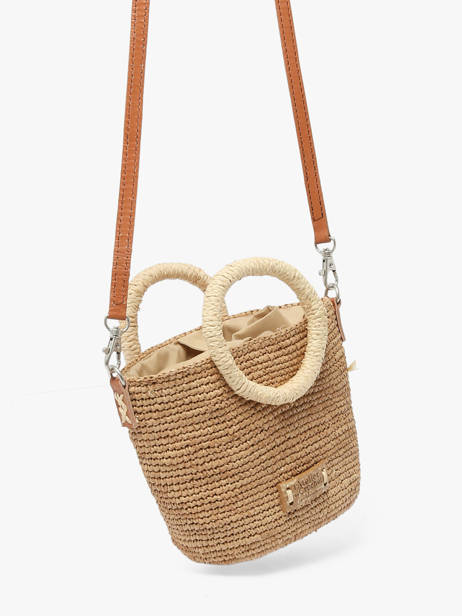 Sac Porté Main L'atelier Du Crochet Raphia Le voyage en panier Beige l'atelier du crochet AM831 vue secondaire 2