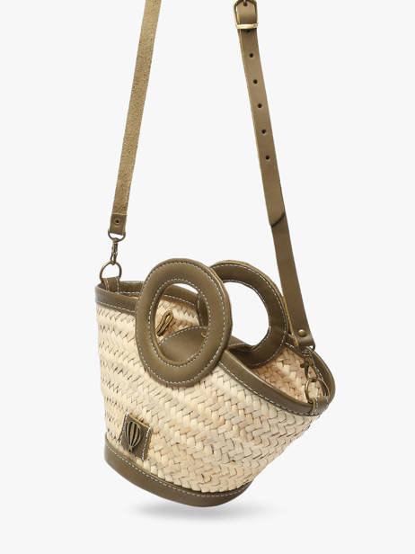 Sac Porté Main Estival Le voyage en panier Vert estival PM927 vue secondaire 2
