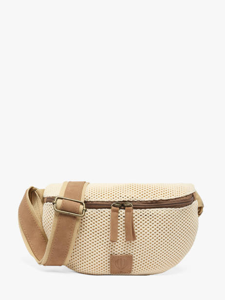 Sac Banane Le voyage en panier Beige resille PM958