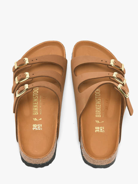 Mules En Cuir Birkenstock Marron women 1031867 vue secondaire 3