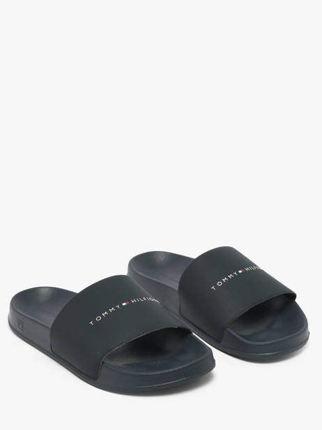 Claquettes En Cuir Tommy hilfiger Bleu men 5799DW5 vue secondaire 1