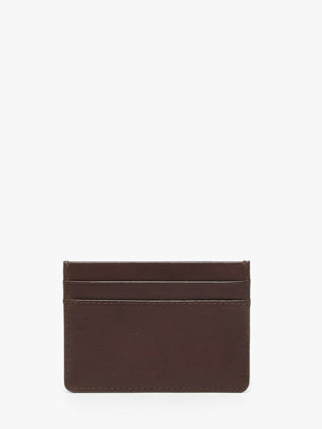 Porte-cartes Cuir Von dutch Marron wallets OBAS vue secondaire 2