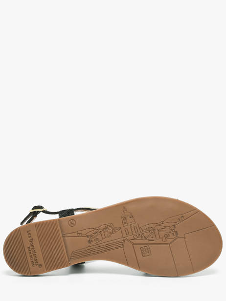Flip Flops In Leather Les tropeziennes Black accessoires HAMELIE other view 4