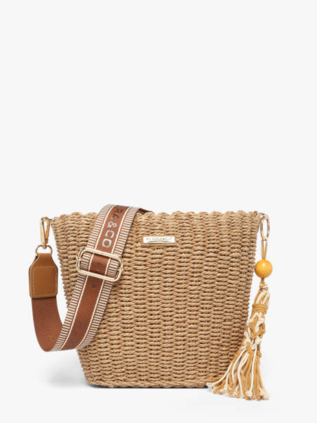 Shoulder Bag St Tropez Straw Miniprix Brown st tropez C1079