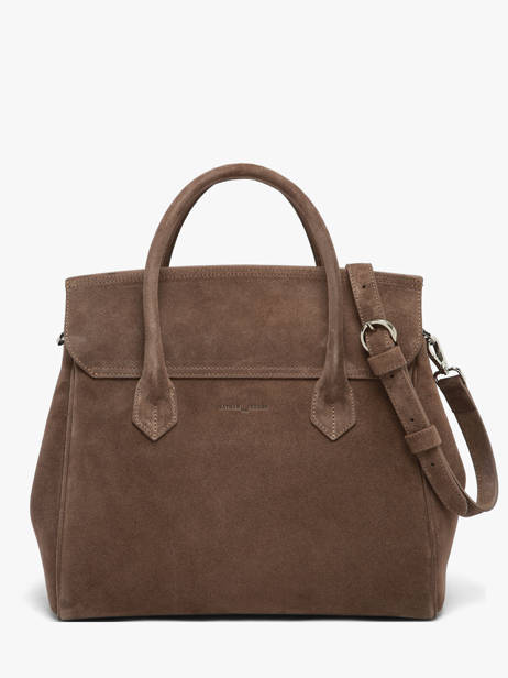 Suede Leather Clara Handbag Nathan baume Brown nathan 2S other view 4