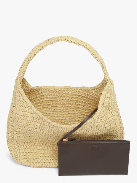 Sac Porté épaule Bold Monogram Paille Calvin klein jeans Beige bold monogram 4F3448G vue secondaire 4
